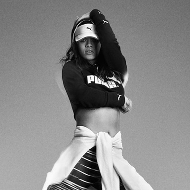 Рианна подготовила коллекцию спортивной  одежды и обуви для Puma